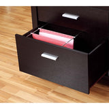 ZUN Office File Credenza, Work Office Printer Cabinet with Storage Drawers and File Cabinet, Red Cocoa B107130804