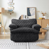 Liyasi Full Compression sofa chair with swivel add Ottoman W820P312317