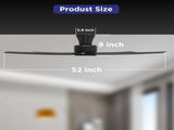52 inch Ceiling Fans with Lights, Large Air Volume Ceiling Fans with Reversible Quiet DC Motor and 00384247