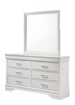 ZUN Modern 6 Drawer Dresser made with Wood in White 733569235551