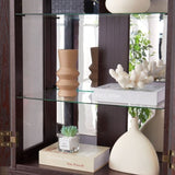 Lighted Glass Curio Display Cabinet,Display Cabinet,Glass Storage Cabinet Glass Wine cabinet Wood W2275P199810