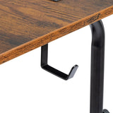 Vintage Brown P2 15MM Particle Board with Melamine Coating Adjustable Computer Desk with 3 USB 2 26916196