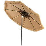 9 Foot Portable Beach Umbrella with Led Lights. 22940480