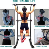 Sport Power Tower Workout Dip Station Pull Up Bar, Height Adjustable Multi-Function Dip Stand for 54732473