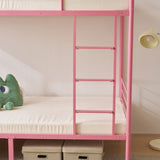Twin Over Twin Bunk Bed for Kids Teens Adults, Heavy Duty Metal Bunk Bed with 47332895