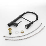 LED Commercial Kitchen Faucet with Pull Down Sprayer, Single Handle Single Lever Kitchen Sink Faucet W1932P172276