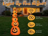 9FT Halloween Inflatable Stacked Pumpkins, Blow up 6 Pumpkins Inflatable with Built-in LED Lights 23962730
