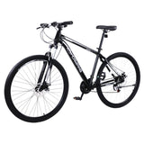 ZUN CamPingSurvivals 29in 21 Speed Load Bearing 150kg High Carbon Steel Mountain Bike Black 89131458