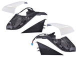 New LeftRight DriverPassenger Side Mirror Power Fold Heated White for Tesla Model 3 M3 2017-2023 65349615