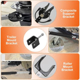Boat Transom Saver, 28-40in Adjustable Outboard Motor Support - Heavy Duty Steel, Shock-Absorbing 82075769