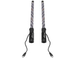 2 FT Whip Lights, 2PCS Lighted Whip Music Sync Mode, RGB Chasing Whip fit for ATV 67414292