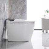 Elongated Smart Toilet with Elongated Heated Bidet Seat, Intelligent Toilet with Bidet Built-in, W2826P199068