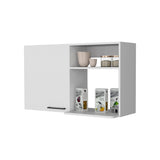 Oklahoma 2 Wall Cabinet, 2 Door Stackable Wall Mounted Storage Cabinet with 2 Side Shelf B128P148767
