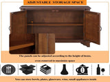 40" Console with Storage Shelf, Retro Entryway with Adjustable Storage Shelf, Sofa Couch 08094617