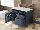 30'' Bathroom Vanity with Top Sink, Modern Bathroom Storage Cabinet with 2 Drawers and a Tip-out N710P250194C