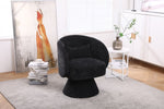 ZUN Swivel Accent Chair Armchair, Round Barrel Chair in Fabric for Living Room Bedroom W1361101781