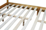 Queen Size Rubber Wooden , Solid Wooden Bed with Teddy Velvet Cushion Upholstered Headboard, W504P184308