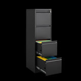 ZUN 4 Drawer Vertical File Cabinet with Lock,Filing Cabinet, Metal Filing Cabinet for Home Office 97461913