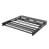 ZUN Black Metal Platform Foldable Bed Frame Twin Size, Toolless High Profile Design B011P197729