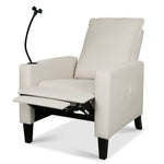 ZUN Recliner Chairs for Adults, Adjustable Recliner Sofa with Mobile Phone Holder & Cup Holder, Modern W680131613