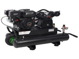 6.5HP Gas Powered 10-Gallon Twin Tank Air Compressor, 143 PSI Wheelbarrow Air Compressor with W465P422104