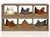 Nesting Boxes for Chickens, Wooden Chicken Nesting Box, Laying Eggs Nest Box for Chickens Hens 28714586