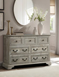 Farmhouse 7 Drawers Dresser for Bedroom, Rustic Chest of Drawers with Natural Texture, Vintage W1785P208362