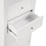 ZUN Tall Bathroom Storage Cabinet,Cabinet with One Door and Two Drawers, Freestanding Storage Adjustable WF314198AAK