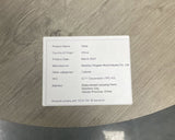 Round bar stool set with shelf, upholstered stool with backrest Grey, 23.62'' W x 23.62'' D x W1162101846