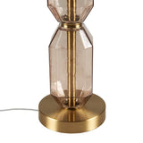 Faceted Brown Glass Table Lamp B035P264526