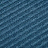 Blue Corduroy Storage Ottoman with Rubber Feet Compact Soft Cube Seat, 424244cm 47227603