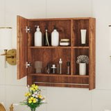Bathroom Mirror Cabinet Wall Mounted,Medicine Cabinet,Over The Toilet Storage Cabinet with Shelves W3226P325706