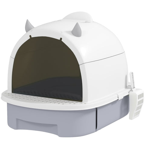 ZUN Cat Litter Box、Cat Litter Box Enclosure 81310924