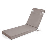 Outdoor Chaise Lounge Cushion, 72 in. x 21 in. x 3 in. Waterproof Fade-Resistant Patio Chair Pad for 78970355