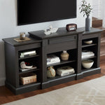 ZUN Media Console Table with Large Storage Cabinet, Modern TV Media Entertaionment Stand, Grey, W1758P206559