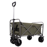 ZUN Outdoor Garden Park Utility kids wagon portable beach trolley cart camping foldable with big wheels W321P206635