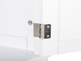 Single Drawer Double Door Storage Cabinet White 56206735