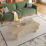 Lift Top Coffee Table for Living Room 42" - Fluted Panel Hidden Storage, Silent Hydraulic Lift, W1445P317475