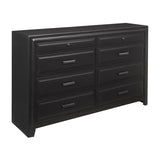 ZUN Modern Style 8-Drawers Dresser 1pc Espresso Finish Wooden Bedroom Furniture Home B011P222851