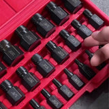 25 Piece Steel Durable Screw Extractor Kit, Easy To Remove Damaged Bolts and Screws - Extractor 83609363