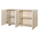 ZUN Modern Style Sideboard with Superior Storage Space, Hollow Door Design and 2 Adjustable Shelves for 38351251