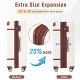 Hardshell Luggage Sets 4 Pieces 20"24"28" Luggages and Cosmetic Case Spinner Suitcase with TSA N732P170218K