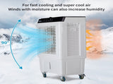 -3 in 1 Portable Evaporative Cooler,Indoor,Outdoor,2353CFM Personal Air Cooler with remote ,7.93 Gal 28339062
