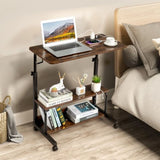 Vintage Brown P2 15MM Particle Board with Melamine Coating Adjustable Computer Desk with 3 USB 2 26916196