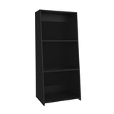 Note 47" Tall Three-Tier Ladder Bookcase Black B200P253719