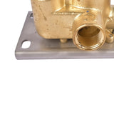 3-Function Silver Brass Shower Diverter Thermostatic Valve Shower Diverter Valve Constant 43244741