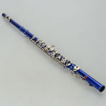 ZUN Cupronickel C 16-Key Closed Hole Concert Band Flute Blue 28222349