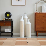 Floor metal vase modern style decoration home white metal vase 3-piece set gorgeous home decoration W2796P255615