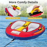 Inflatable Towable Tube for Boating with Drainage 32441709