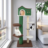 5 level Cat tree, Cat climbing frame Cat Apartment with cushions, anti-tipping Settings 33728747